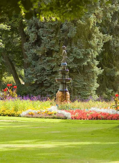 Männeken Piss im Kurpark in Bad Salzschlirf