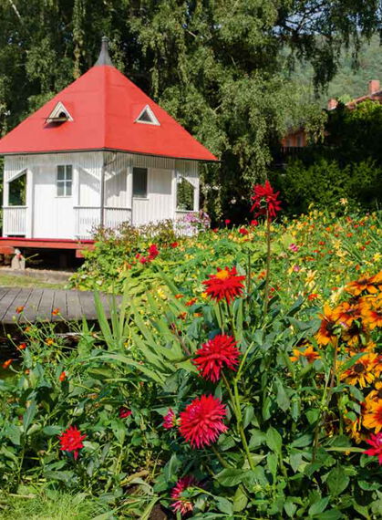 Taubenhaus im Weidenpark in Bad Salzschlirf