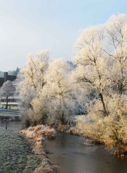 Bonifatiushaus im Winter, Bad Salzschlirf