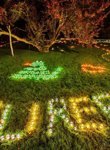 Lichterfest in Bad Salzschirf - Texte mit Kerzen